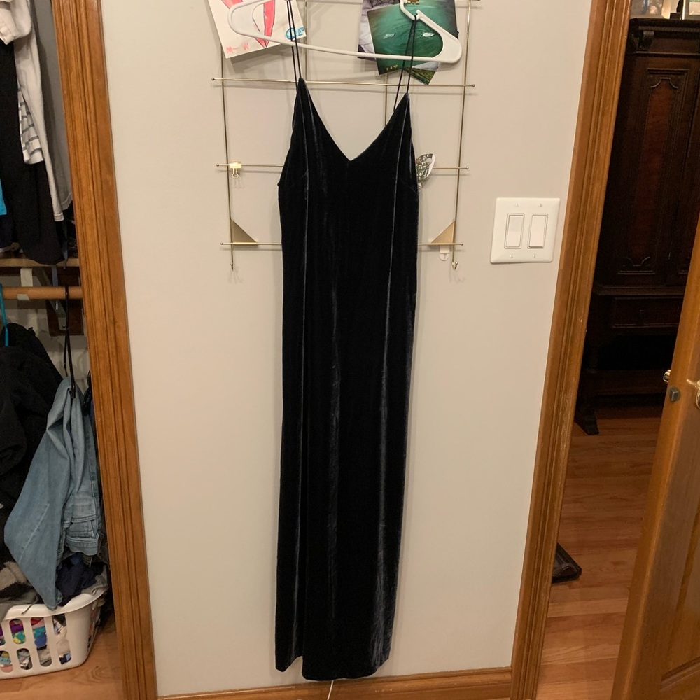 H&M Velvet slip dress
